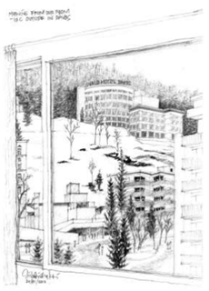 Morning from our room -10C outside in Davos, Switzerland